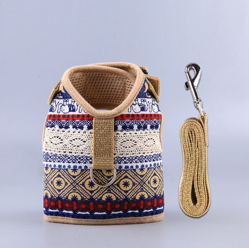 New Dog Leash Clothes Ethnic Style Suit