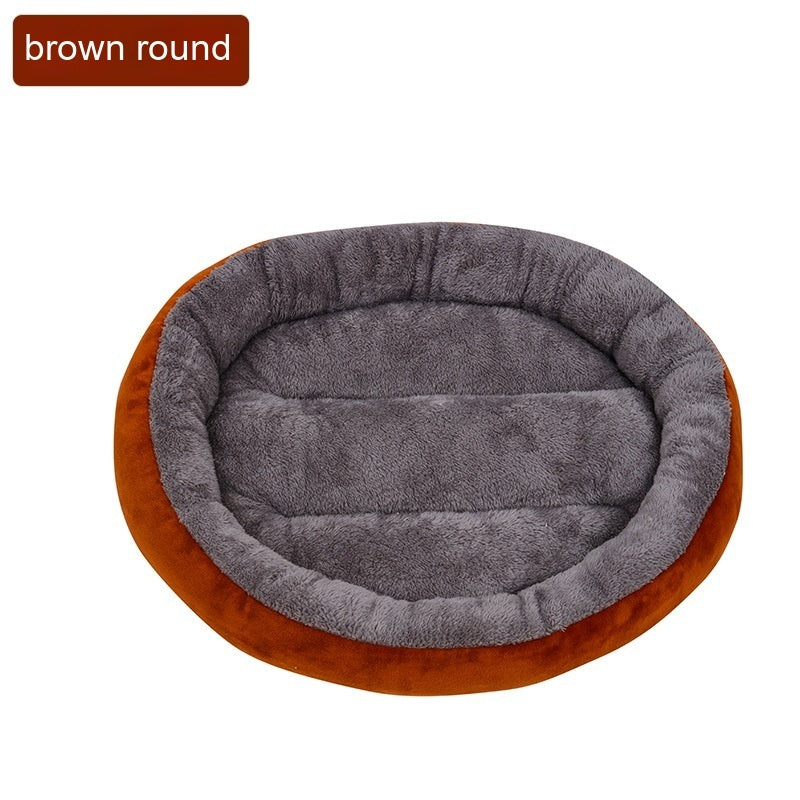 Four Seasons Pet Bed Cushion Round Warm Cathouse Doghouse