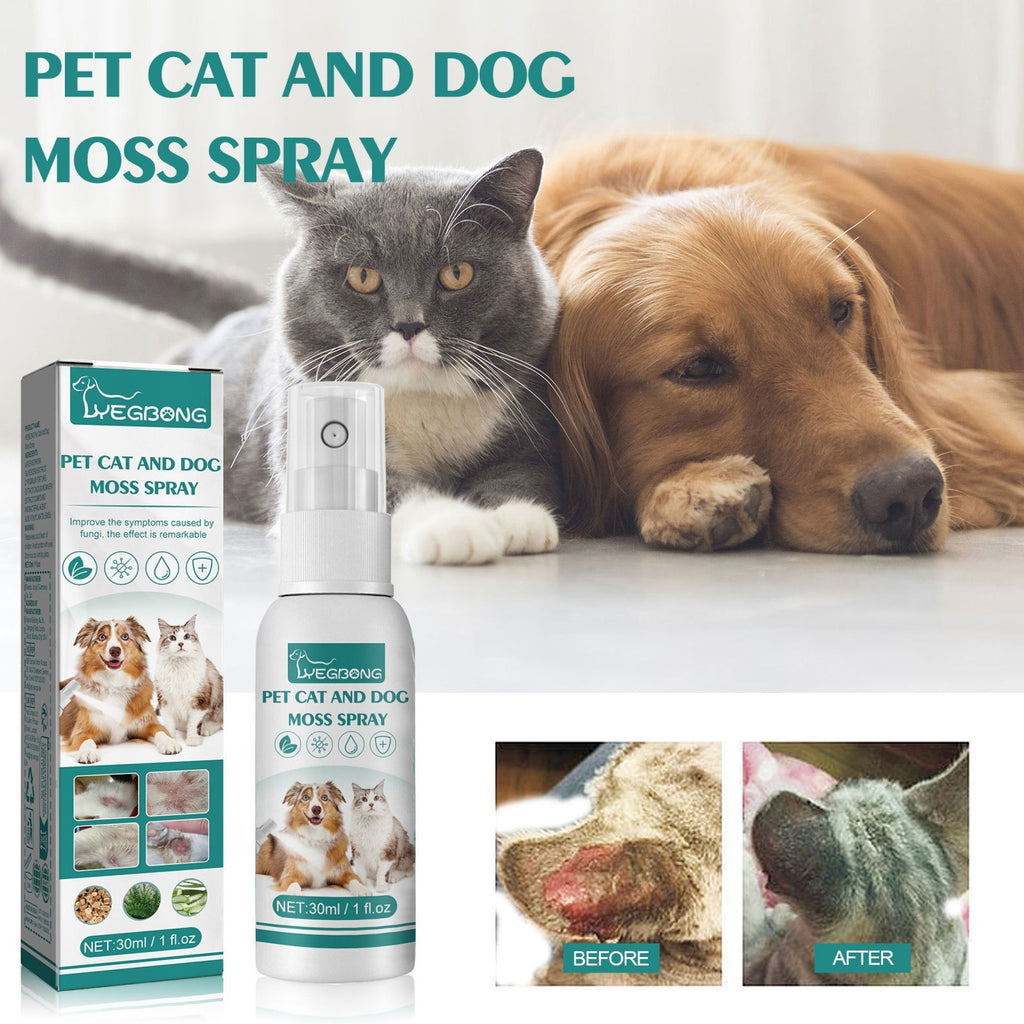 Pet Cat Dog Moss Spray Mite-removal Cleaning Relieve