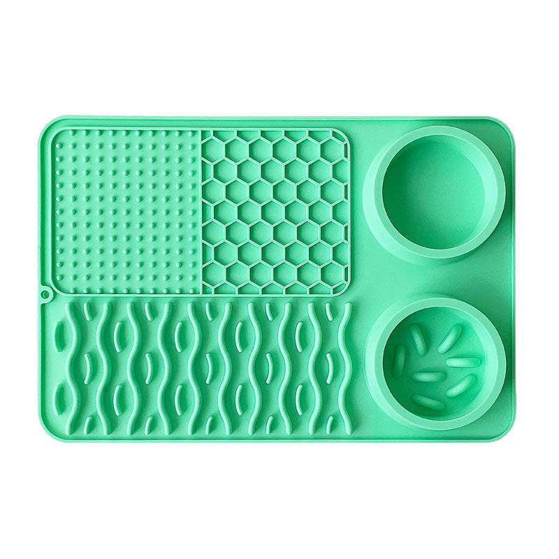 Pet Multi-functional Silicone Plate Non-slip Leak-proof