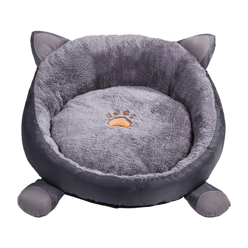 Removable and washable plus velvet pet nest