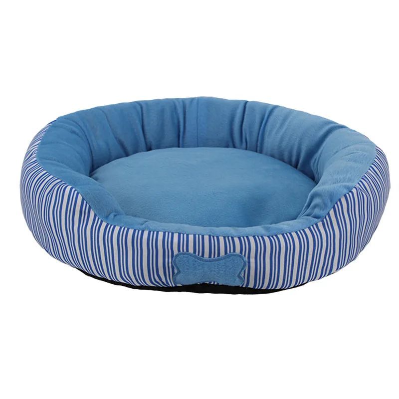 Round Striped Bone Nest For Pets Pomeranian Nest For Small And Medium Dogs Universal For All Four Seasons