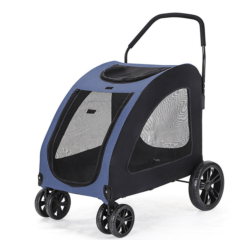 Pet Stroller Medium To Large Dogs Elderly Dog Disabled Walking Cat Out Lightweight Portable Foldable Dog Walking Car