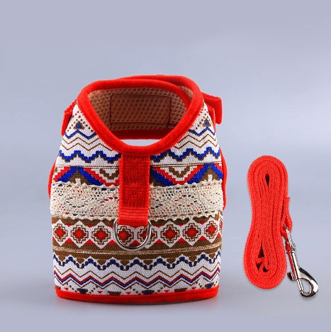 New Dog Leash Clothes Ethnic Style Suit