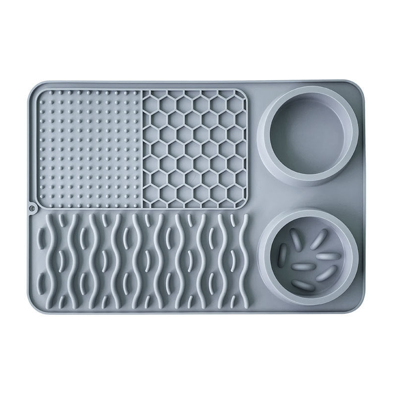 Pet Multi-functional Silicone Plate Non-slip Leak-proof