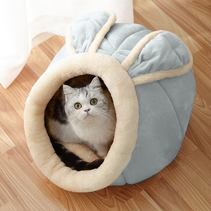 House Villa Enclosed Cat Supplies Bed