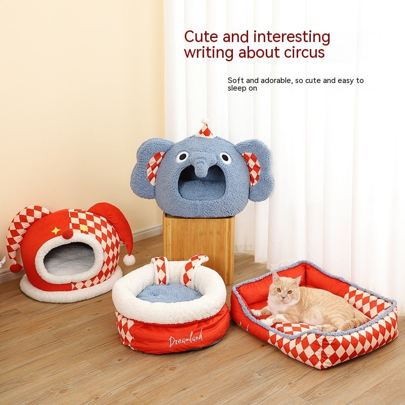 Circus Warm Cute Pet Bed Four Seasons Universal