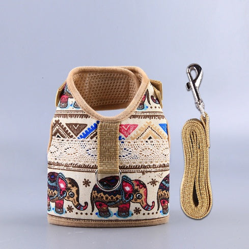 New Dog Leash Clothes Ethnic Style Suit