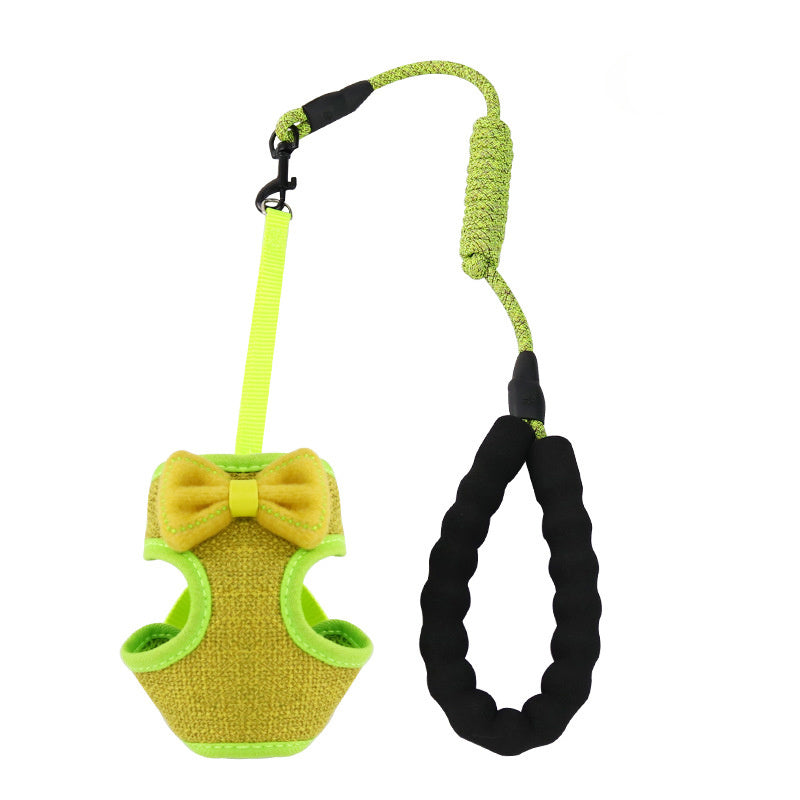 Pet chest and back leash