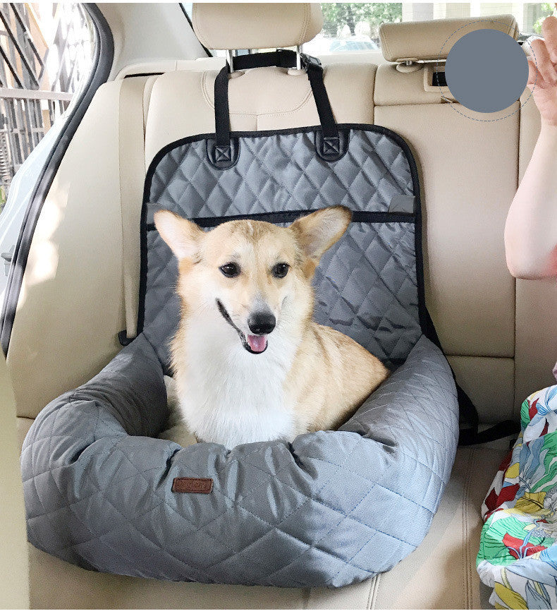 2 In 1 Pet Dog Carrier Folding Car Seat Pad Thickened Multi-purpose