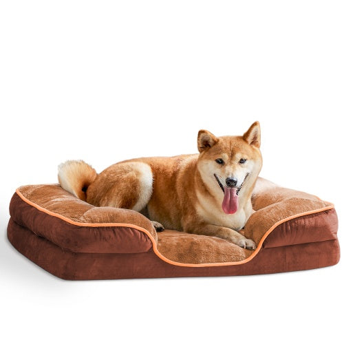 Memory Foam Pet Bed For Small Dogs And Cats With Washable And Removable Lid