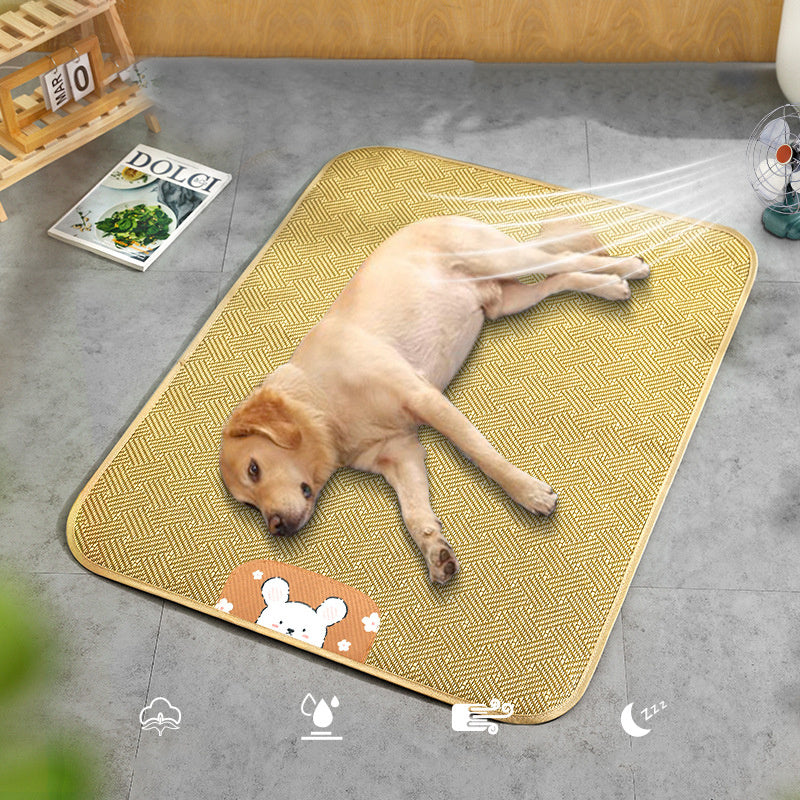 Fresh Spring And Summer Pet Mat Cool Cushion For All Four Seasons For Small And Large Dogs Golden Retriever Kennel Cat Supplies