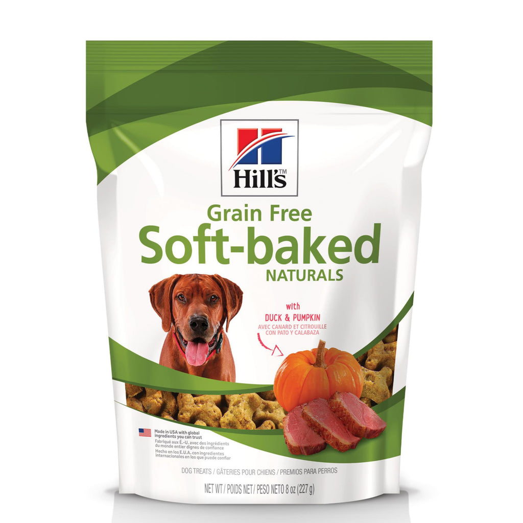 Hills Grain Free Soft-Baked Naturals Dog Treats, with Chicken & Carrots, 8 oz bag