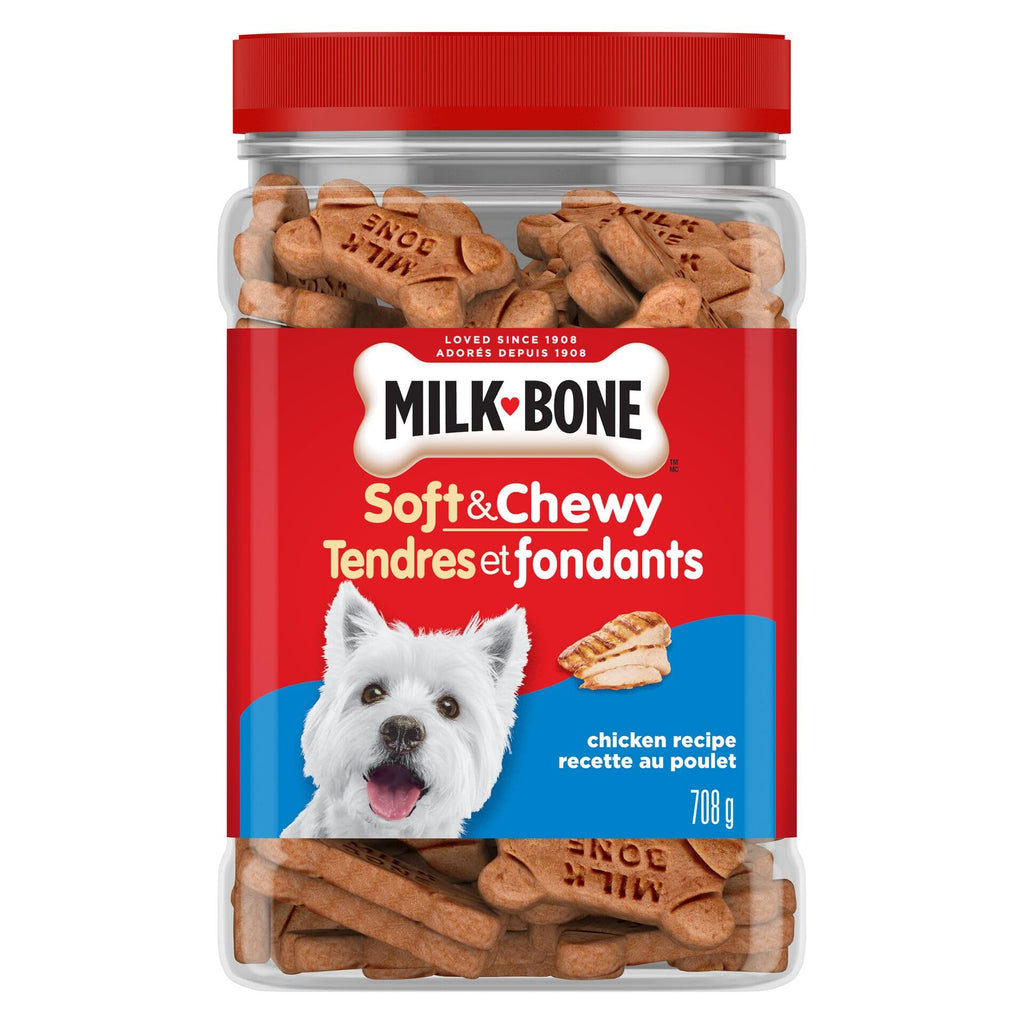 Milkbone Soft & Chewy Dog Treats, Chicken Flavour, 12 pack, 113g