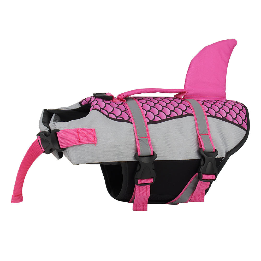 Swim Pet Dog Life Jacket Vest Clothes Life Vest Collar Harness