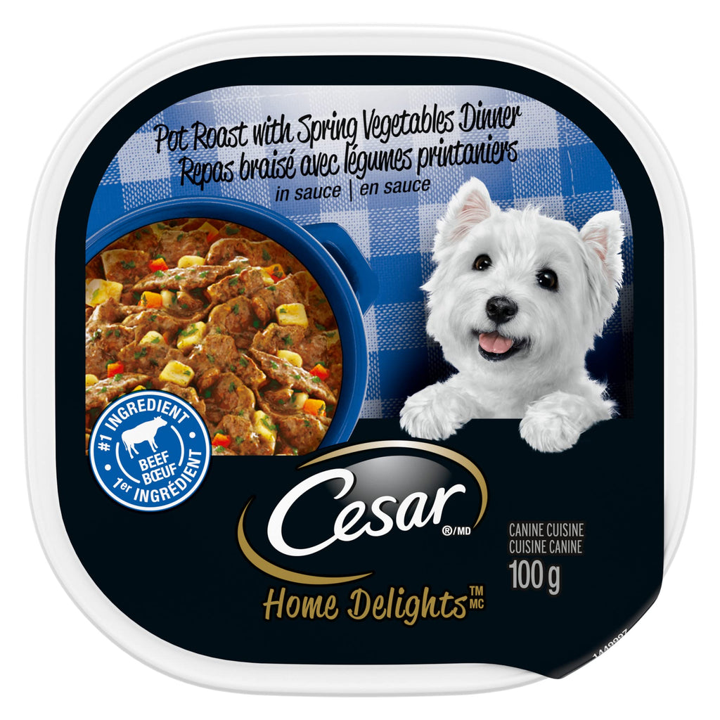 CESAR Filets In Sauce: 6 Roasted Turkey Flavour And 6 Prime Rib Flavour, 12x100g Trays