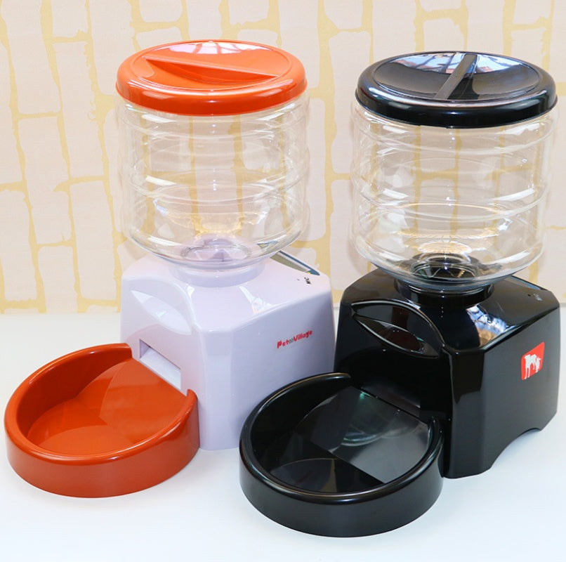 5.5L Automatic Pet Feeder with Voice Message Recording and LCD Screen