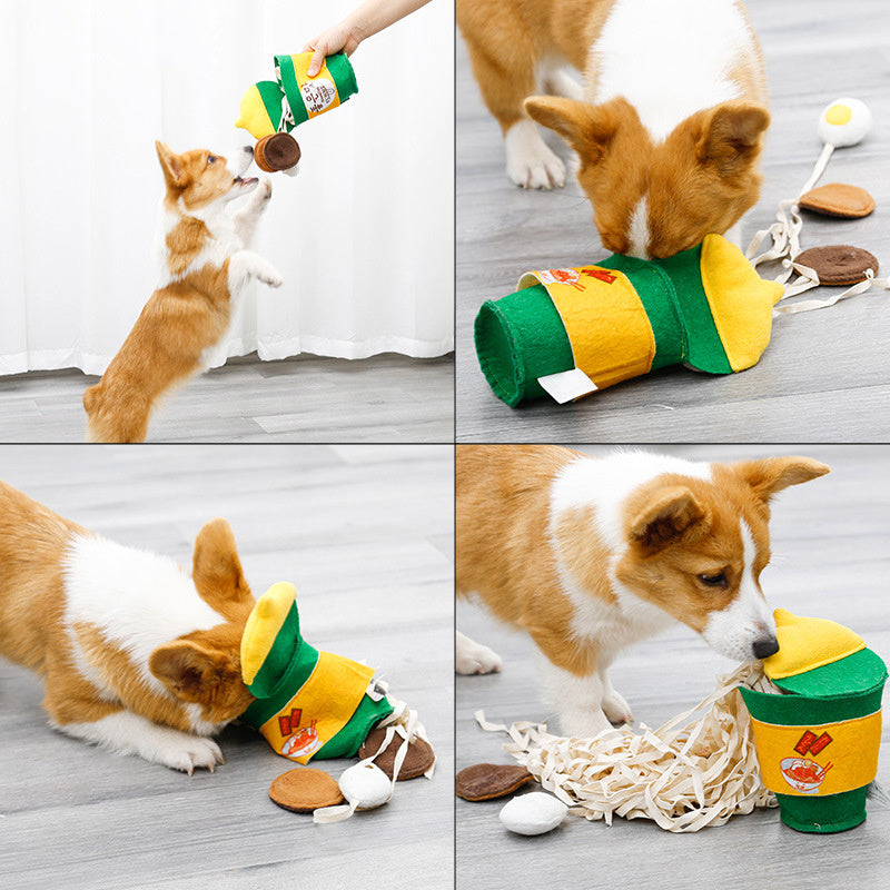 Instant Noodle Bucket Trains Dogs To Smell Slow Food Bowls