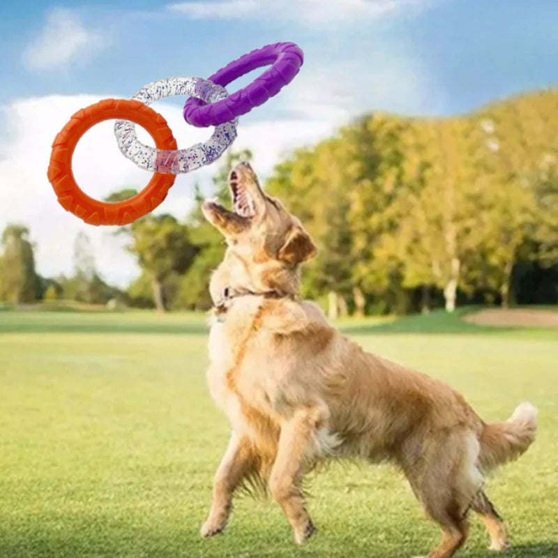 Floating Water Dog Toys Pet Flying Disk Training Ring Interactive