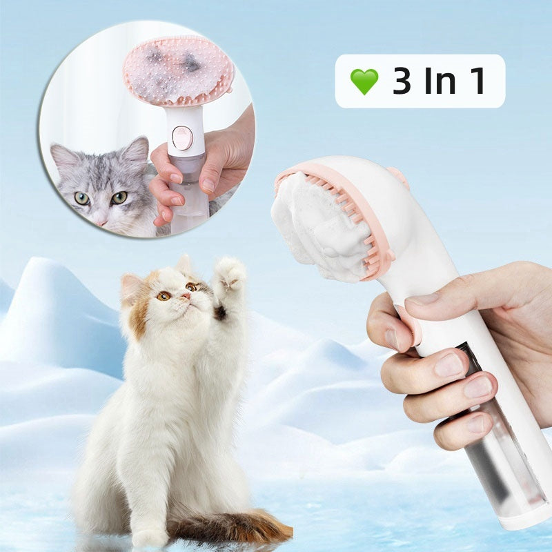 3 In 1 Pet Steam Brush Pet Cleaning Adjustable Comb Wash-free Comb Hair Removal