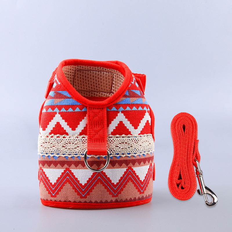 New Dog Leash Clothes Ethnic Style Suit