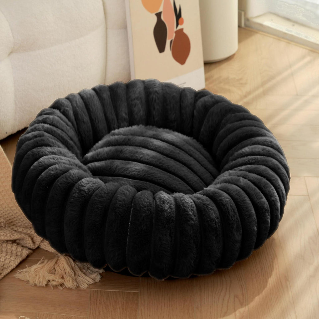 Pet Kennels Long Plush Round Cat Nest Winter Warm