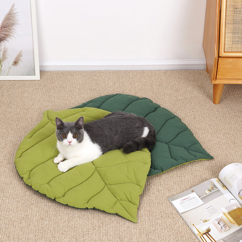 Cat Mattress Leaf Shape Cat Nest Cat And Dog Double-Sided