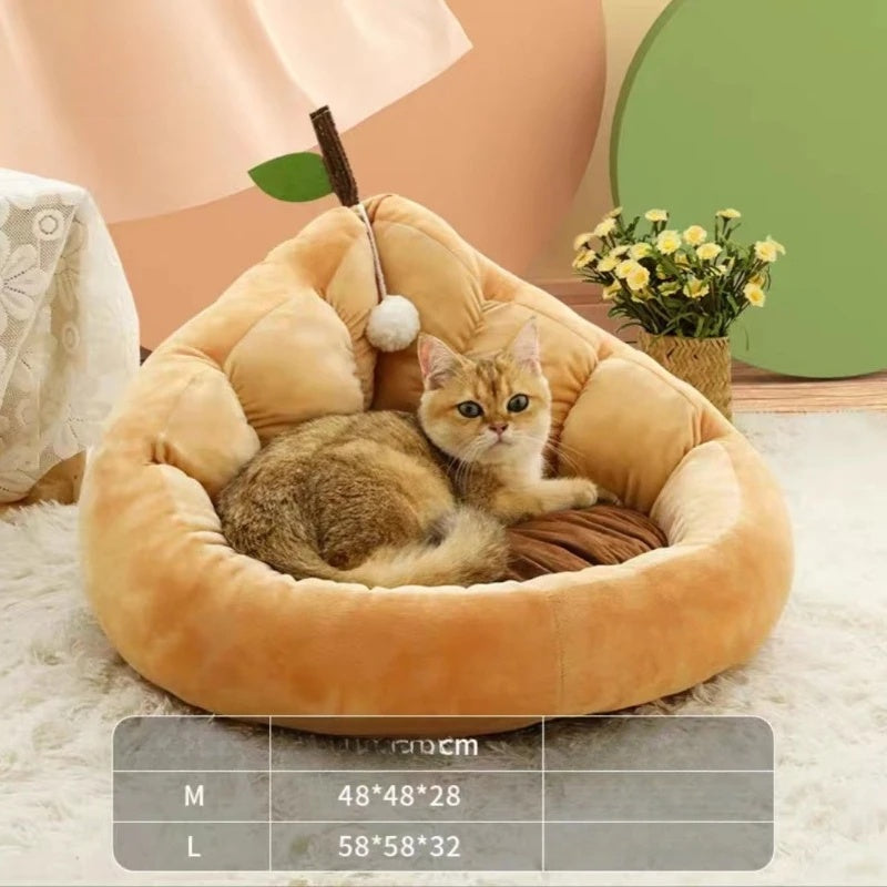 Cute Cat Kitten House Warm Soft Winter Cotton Pet Dog Cat Bed