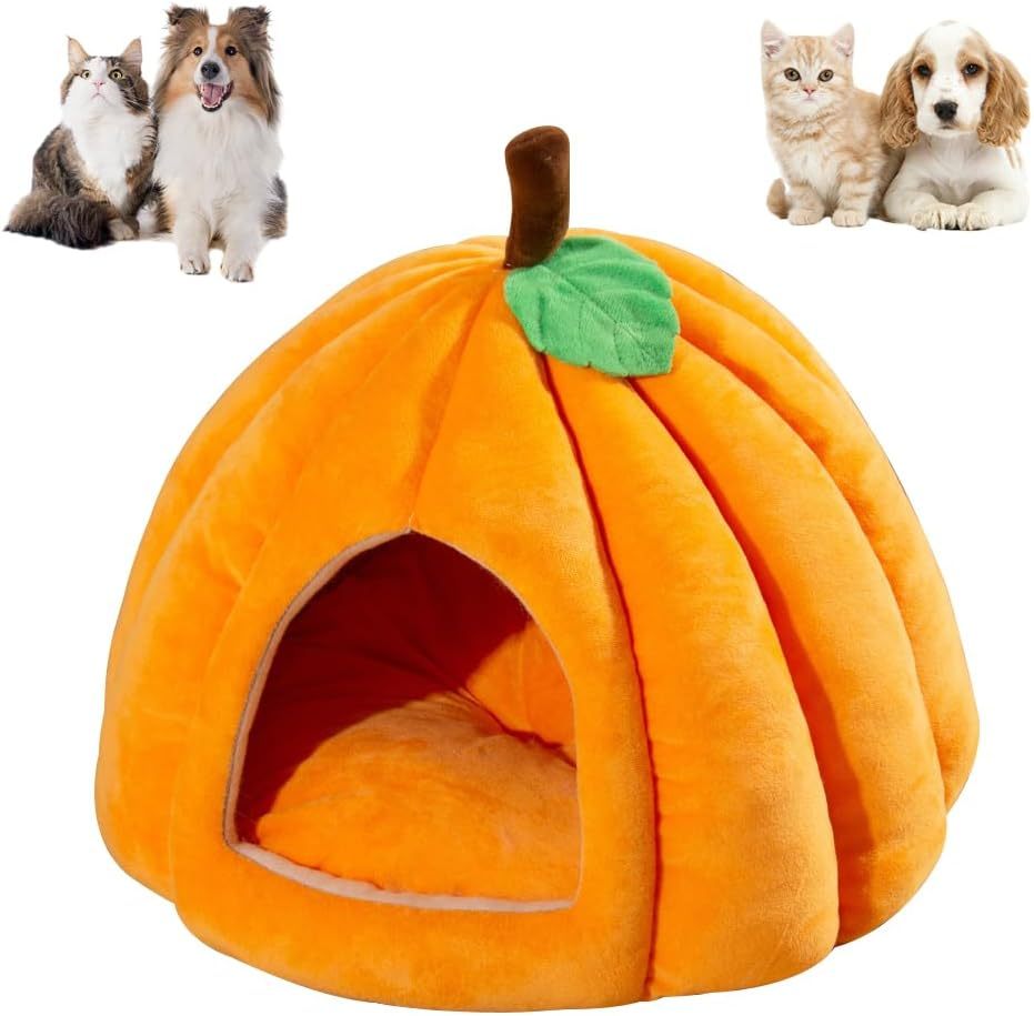 New Pumpkin Cat Beds For Indoor Cats Cute Pumpkin Shape