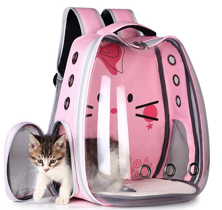 Pet Supplies Pet Backpack Convenient Pet Space Bag Breathable Shoulder