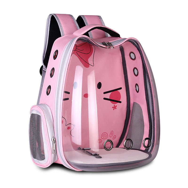 Pet Supplies Pet Backpack Convenient Pet Space Bag Breathable Shoulder