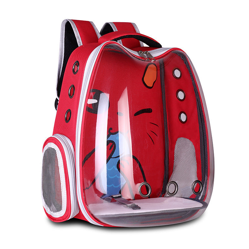 Pet Supplies Pet Backpack Convenient Pet Space Bag Breathable Shoulder