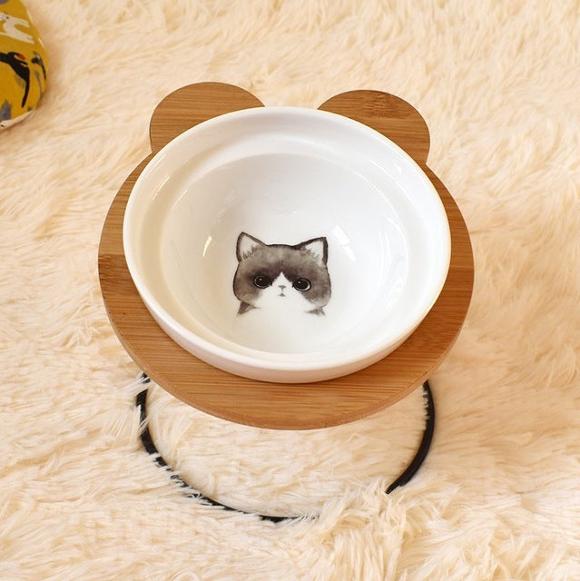 Protect The Spine Bowl Holder Cat Food Water