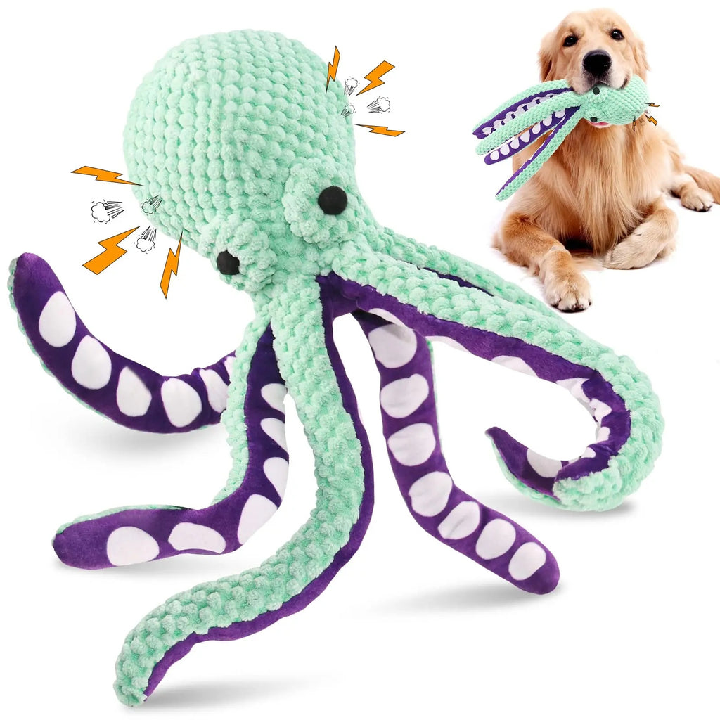 Pet Plush Toy Cat Dog Voice Octopus Shell Puzzle Toy