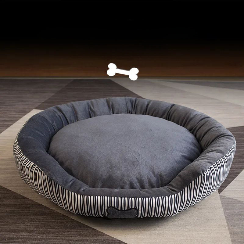 Round Striped Bone Nest For Pets Pomeranian Nest For Small And Medium Dogs Universal For All Four Seasons