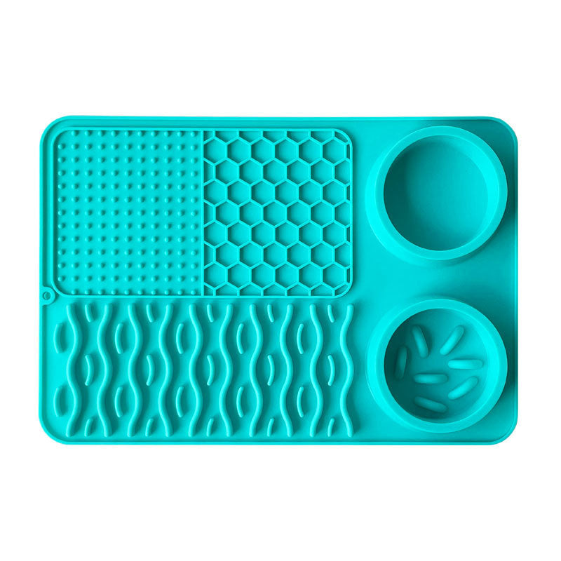 Pet Multi-functional Silicone Plate Non-slip Leak-proof